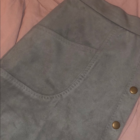 Blue Velvet Skirt - Picture 4 of 8